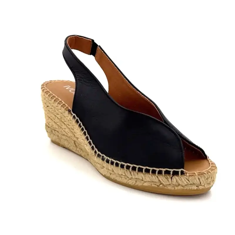 Couro preto Ivoire Laila Ivoire Chaussures