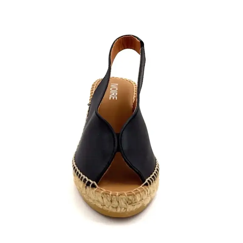 Ivoire Laila svart skinn Ivoire Chaussures