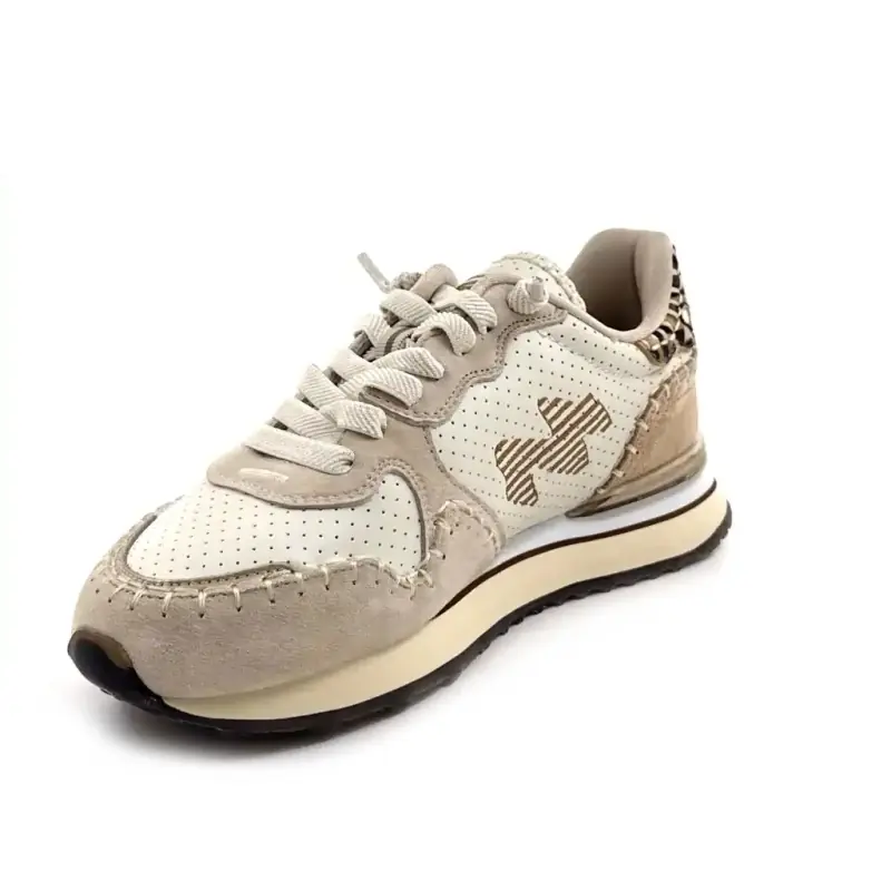 MRP Indian V2 Skinn og Semsket skinn Beige Ivoire Chaussures