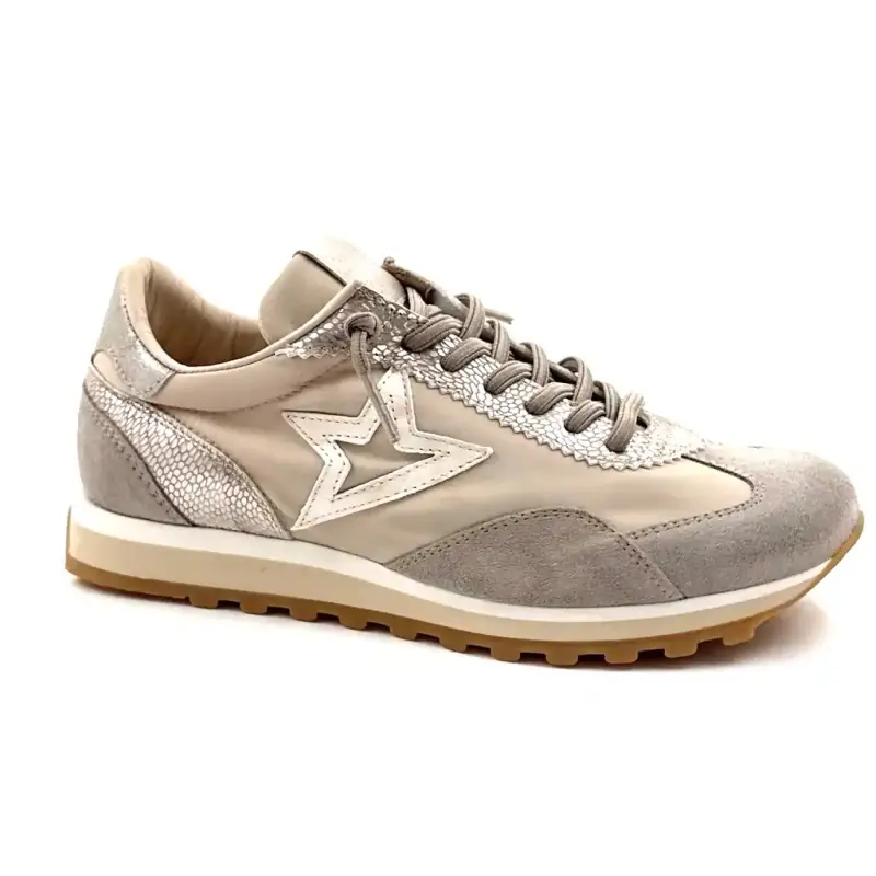 Cetti C 1259 Sra Textil Bézs & Taupe Suede Ivoire Chaussures