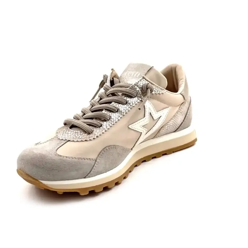 Cetti C 1259 Sra Textil Beige & Taupe Wildleder Ivoire Chaussures