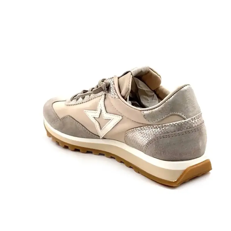 Cetti C 1259 Sra Textile Beige & Daim Taupe Ivoire Chaussures