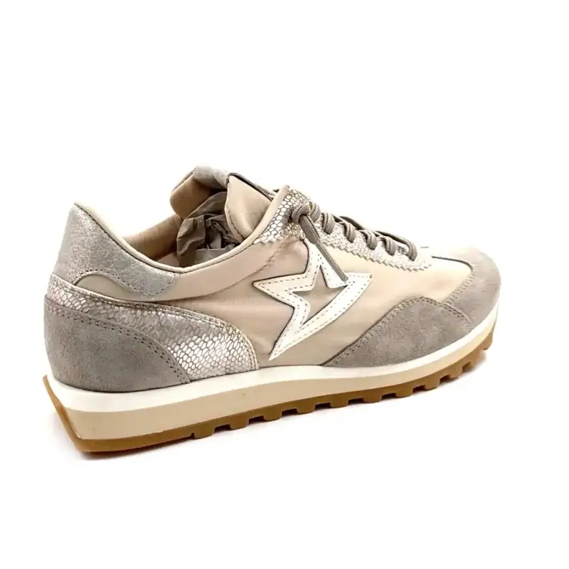 Cetti C 1259 Sra Tekstylny beż i ciemnoszary zamsz Ivoire Chaussures