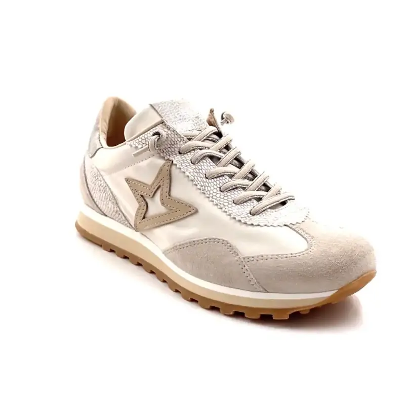 Cetti C1259 Sra Piel y Ante Beige Claro y Textil Blanco Ivoire Chaussures
