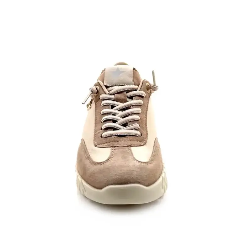 Cetti c1381 Sra Skóra i Zamsz Beżowy Ivoire Chaussures