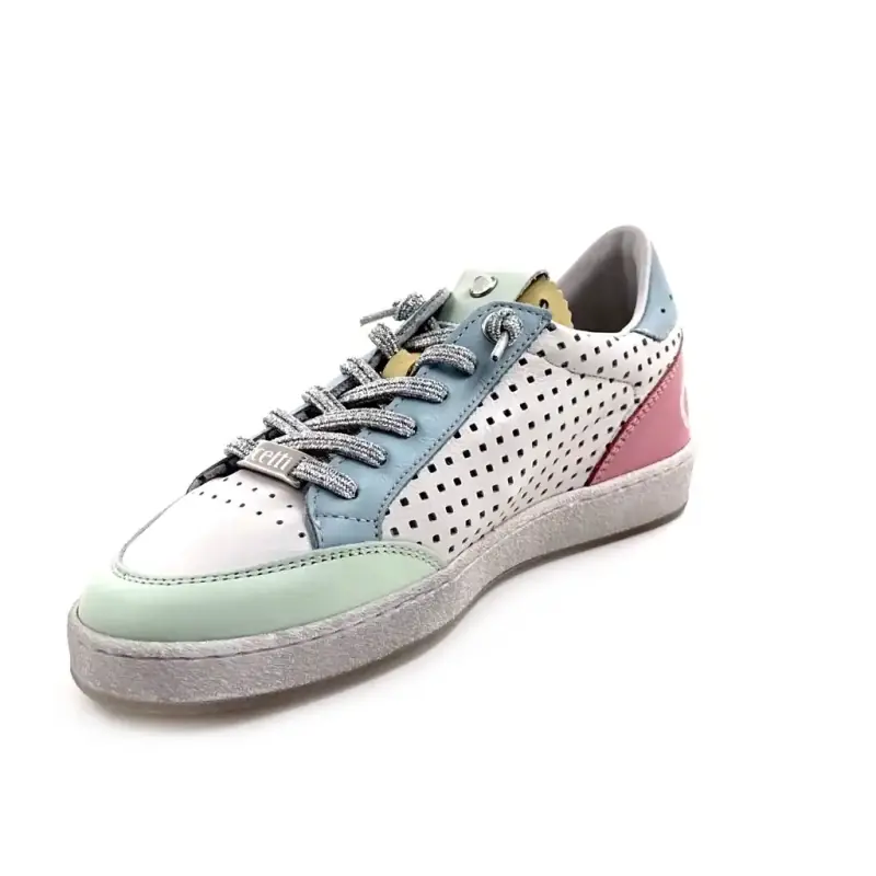 Cetti C 1400 Sra Leer Wit & Meerkleurig Ivoire Chaussures