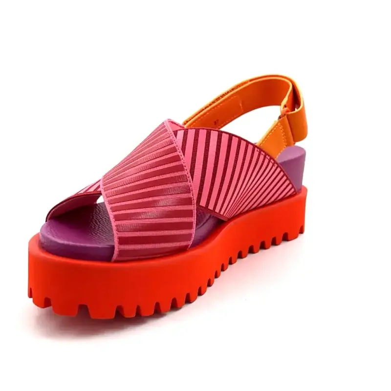 United Nude Rico X bőr szandál, többszínű Ivoire Chaussures