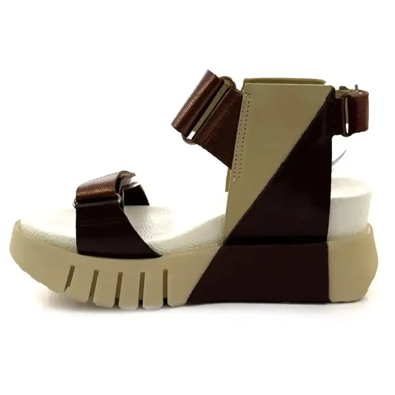 United Nude Delta Run 1041096416 Brown & Beige Leather Ivoire Chaussures