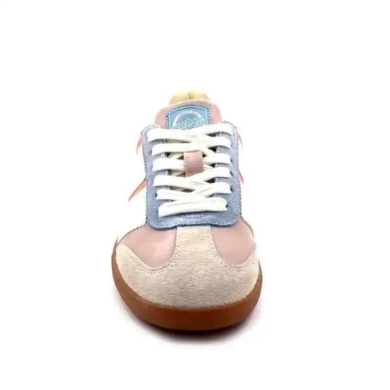 Back 70 Squeed E26.04 Daim Multicolore Pastel Ivoire Chaussures