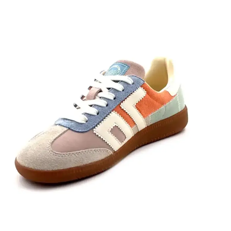Back 70 Squeed E26.04 Suede Multicolor Pastel Ivoire Chaussures