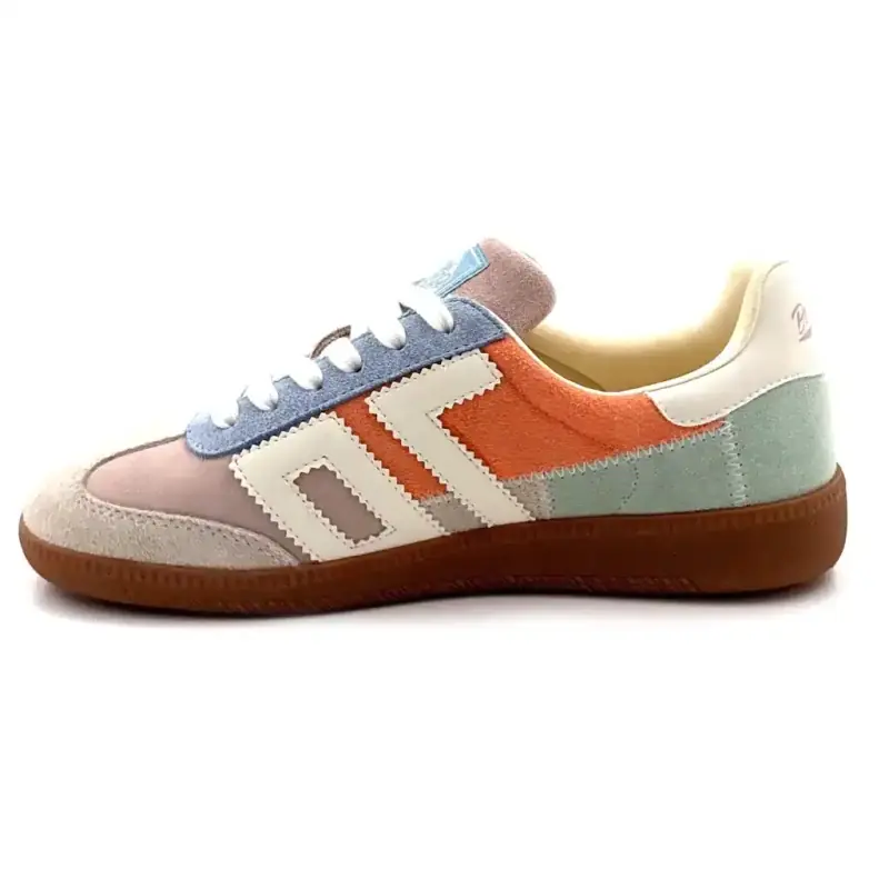 Back 70 Squeed E26.04 velúr többszínű pasztell Ivoire Chaussures