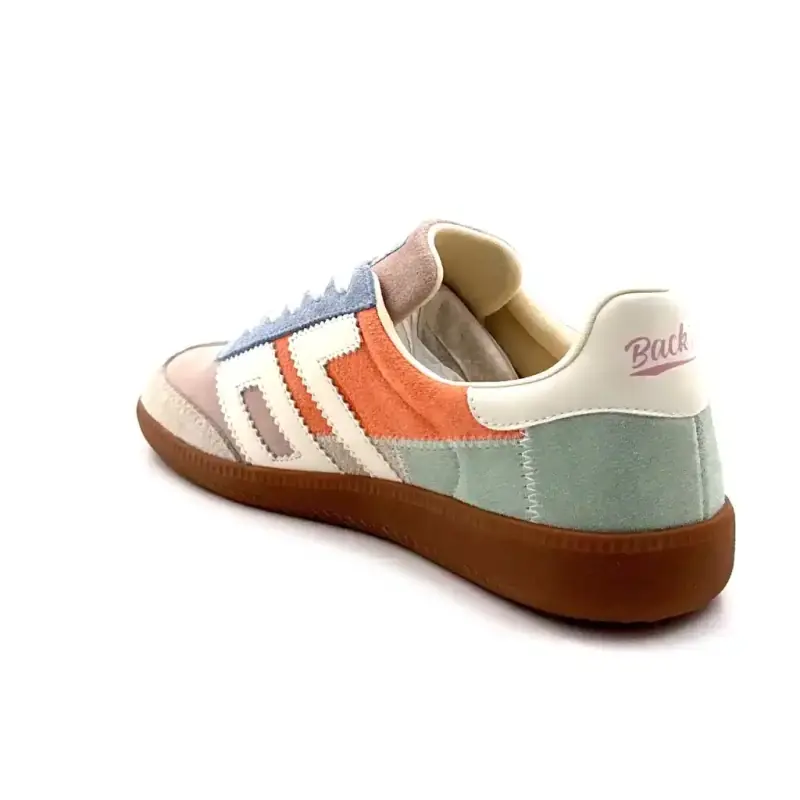 Back 70 Squeed E26.04 velúr többszínű pasztell Ivoire Chaussures