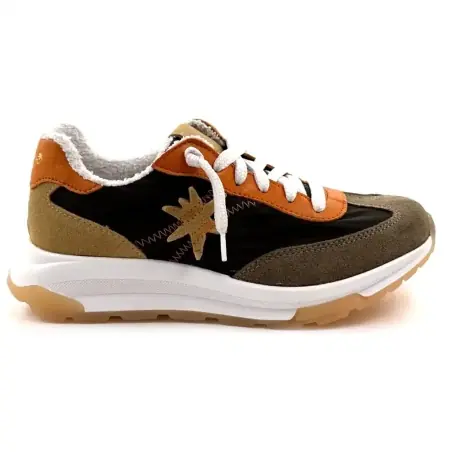 Moni Runny 101 Skórzane i Tekstylne Trampki, Zielone, Pomarańczowe i Brązowe 129,00&nbsp;€