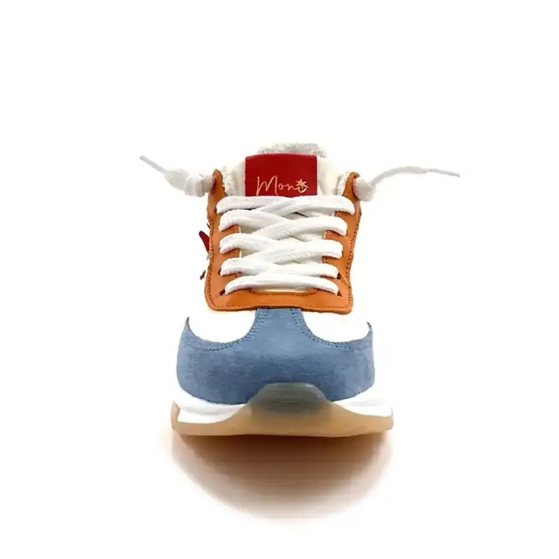 Moni Runny 102 Pelle e Tessuto Multicolore Ivoire Chaussures