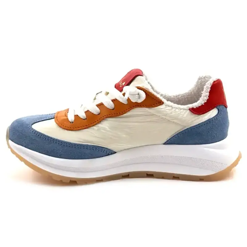 Moni Runny 102 Bőr és Textil Többszínű Ivoire Chaussures