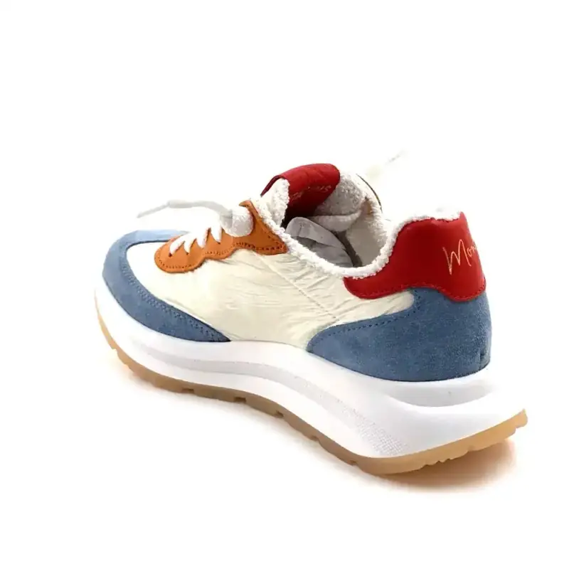 Moni Runny 102 Bőr és Textil Többszínű Ivoire Chaussures