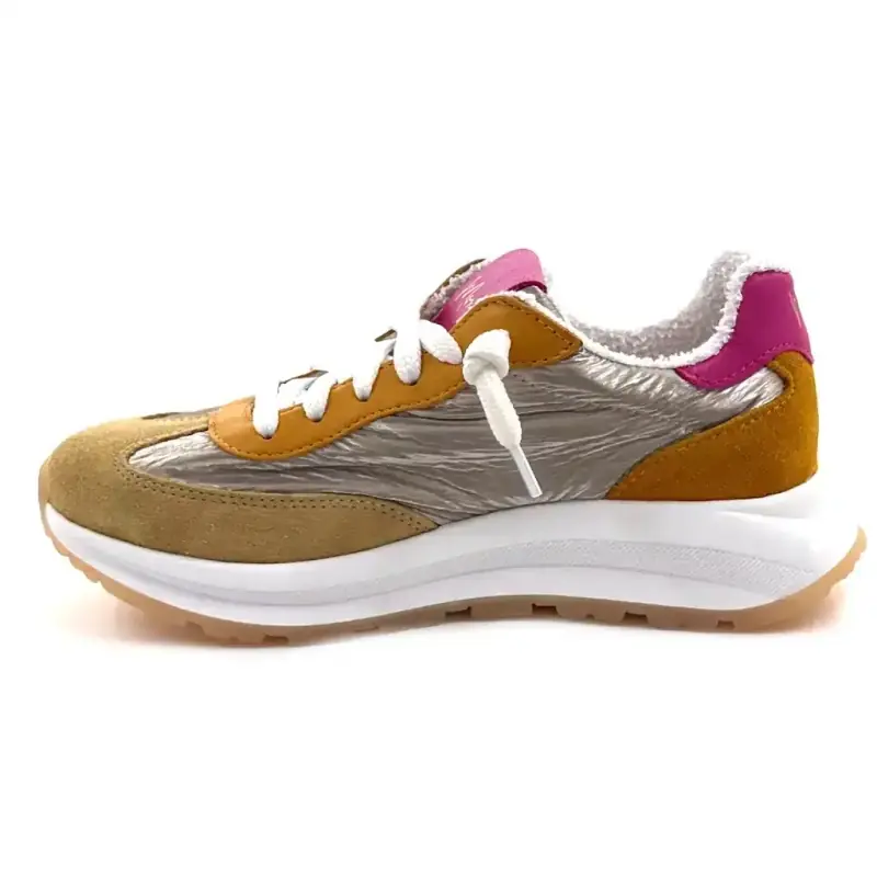 Moni runny 102 Skóra i Tekstylia Wielokolorowe Ivoire Chaussures