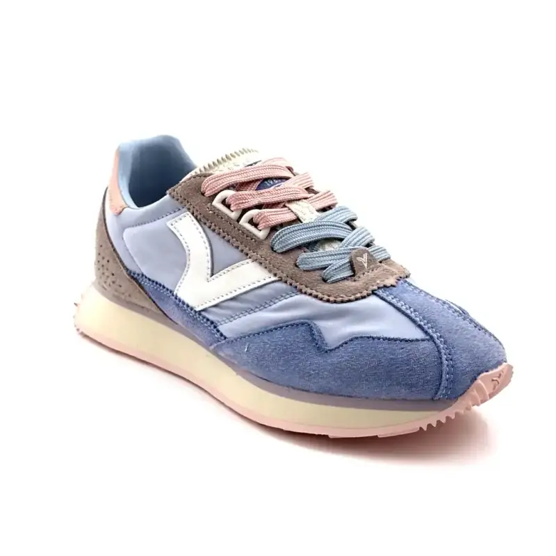 Victoria 8812101 Piel y textil Azul y rosa Ivoire Chaussures