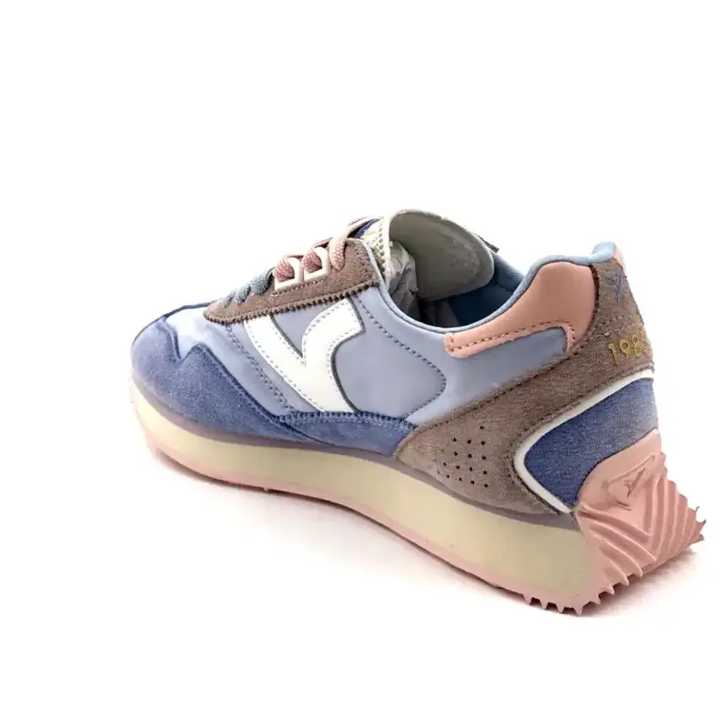 Victoria 8812101 Piele și textil Albastru și roz Ivoire Chaussures