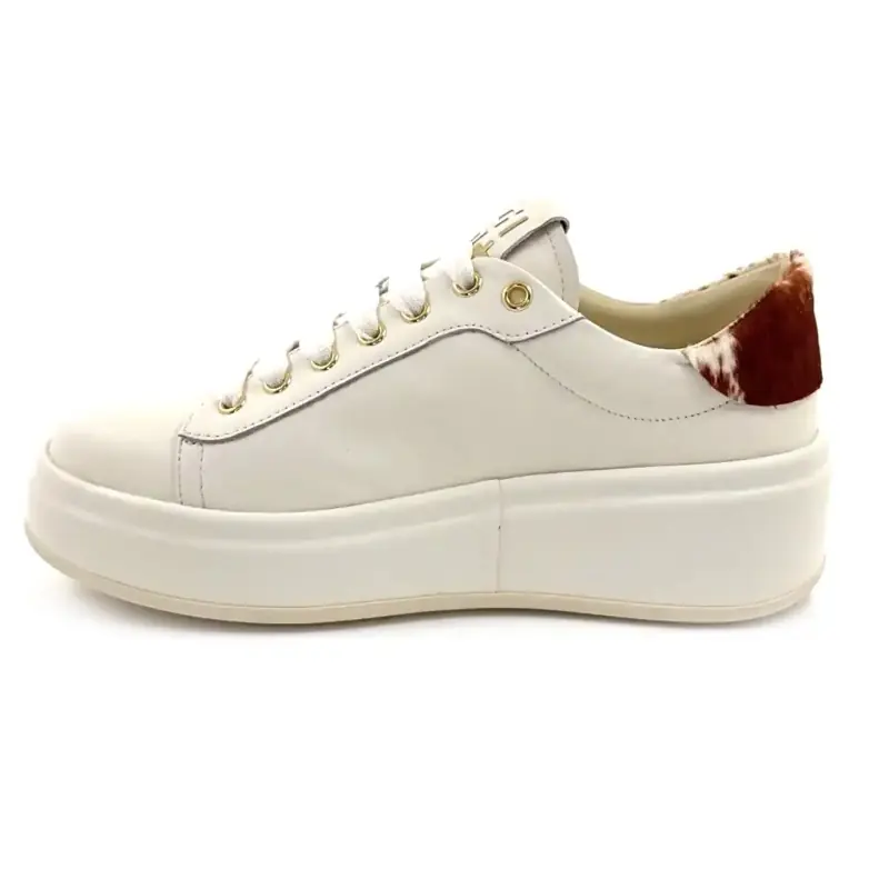 Giove Olivia 02 A Leder Creme Combi Mucca Ivoire Chaussures