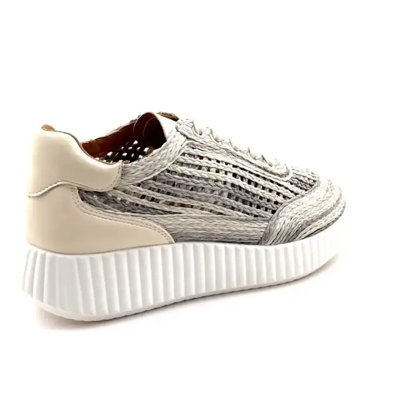 Ivoire 4502 614 4022 Tessuto beige e grigio Ivoire Chaussures