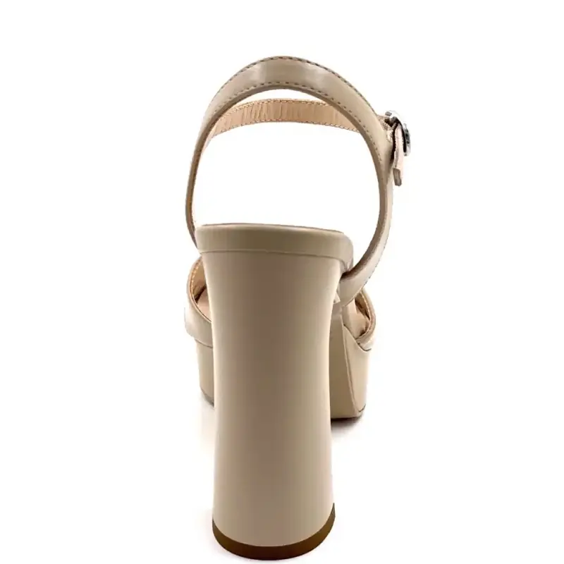 Nero Giardini 410211 D Beige Leather Ivoire Chaussures