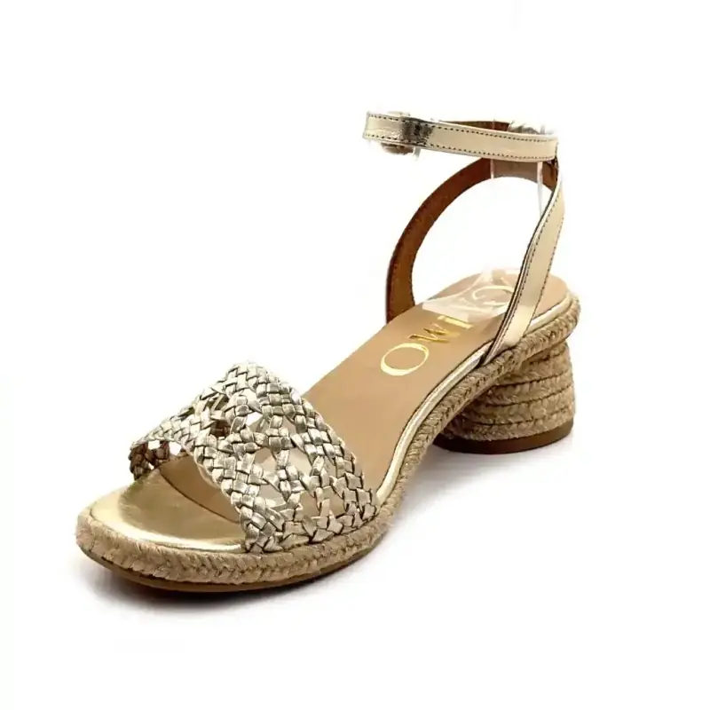 Gaimo Connor din piele aurie Ivoire Chaussures