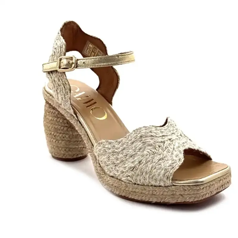 Gaimo Darian Guld Læder Ivoire Chaussures