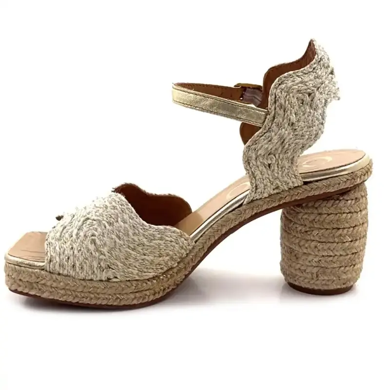 Gaimo Darian Cuir Doré Ivoire Chaussures