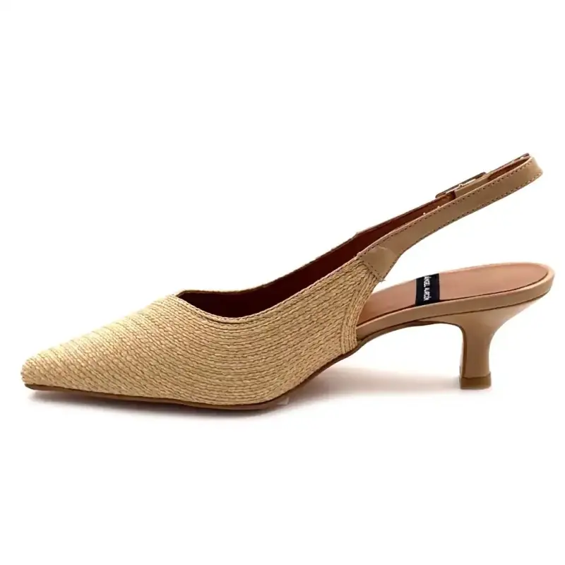 Angel Alarcon 26020-416 D Raffia Beige Pumps Ivoire Chaussures