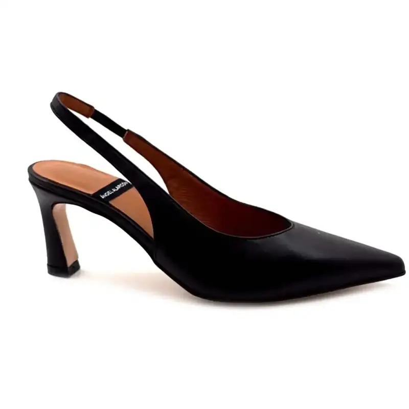 Angel Alarcon 26023 458b Μαύρο Δέρμα Ivoire Chaussures