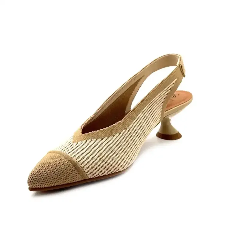 Miss Elastic 76535-65-3v Textil Creme Ivoire Chaussures