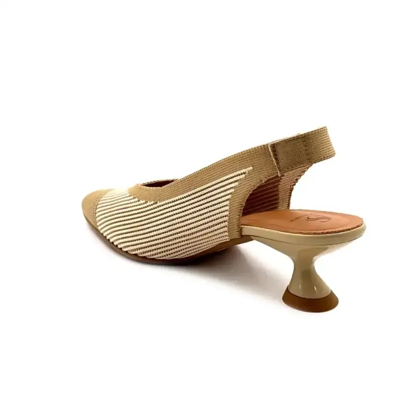 Miss Elastic 76535-65-3v Textil Creme Ivoire Chaussures