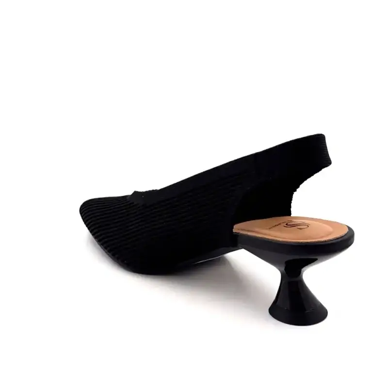 Miss Elastic 76626-65-05 Μαύρο ύφασμα Ivoire Chaussures