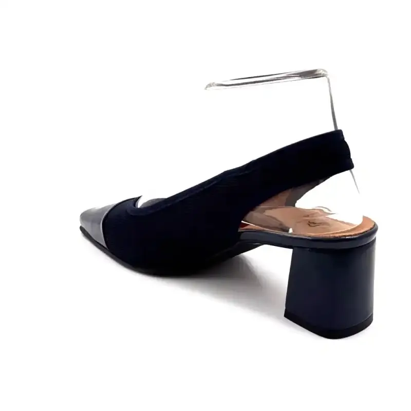 Miss Elastic 78010.32.09 Navy Textile Ivoire Chaussures