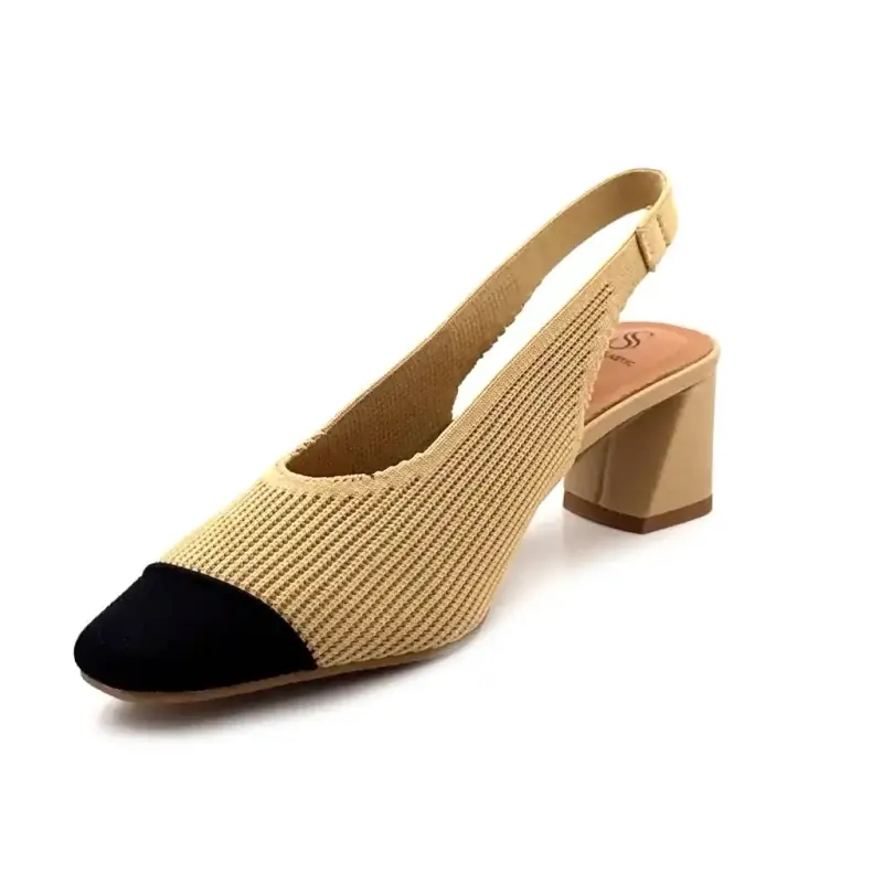 Miss Elastic 75021-65-72 Textil Bézs és Fekete Ivoire Chaussures