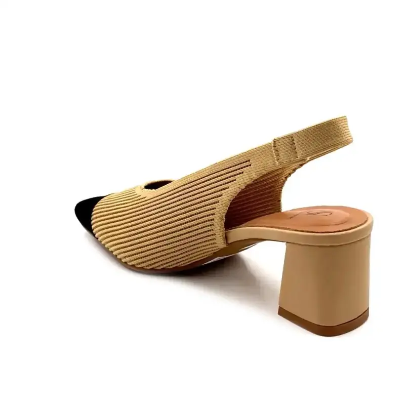 Miss Elastic 75021-65-72 Têxtil Bege e Preto Ivoire Chaussures