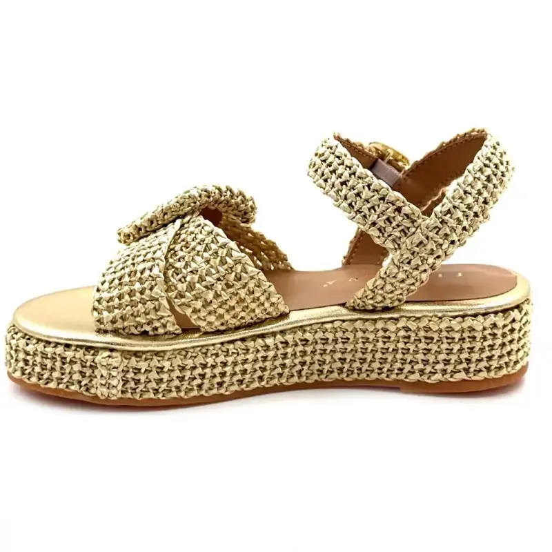 Fiorina s148 J797 Raffia Gold Ivoire Chaussures