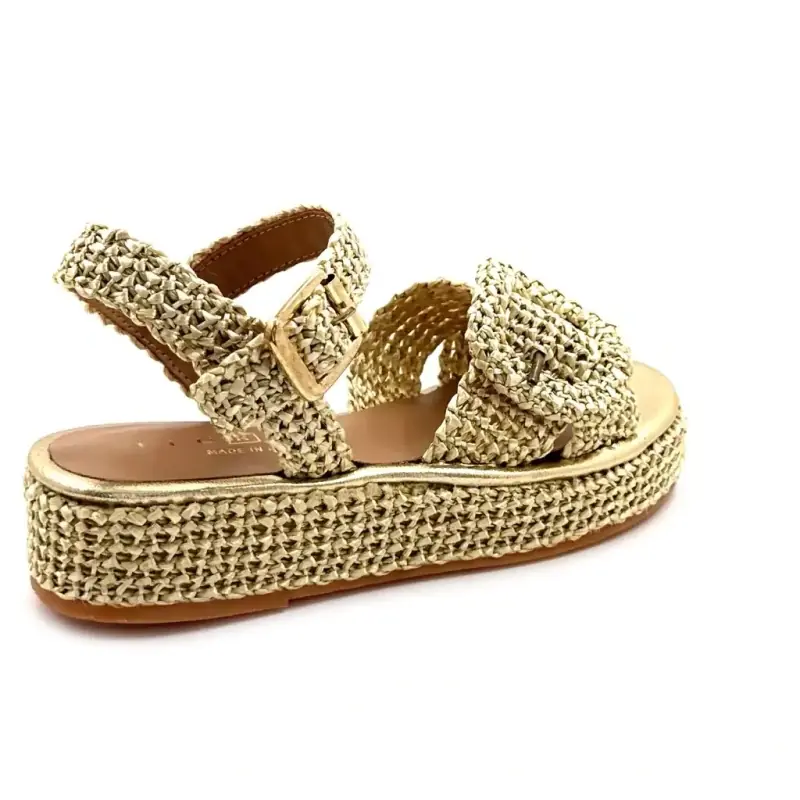 Fiorina s148 J797 Raphia Gold Ivoire Chaussures