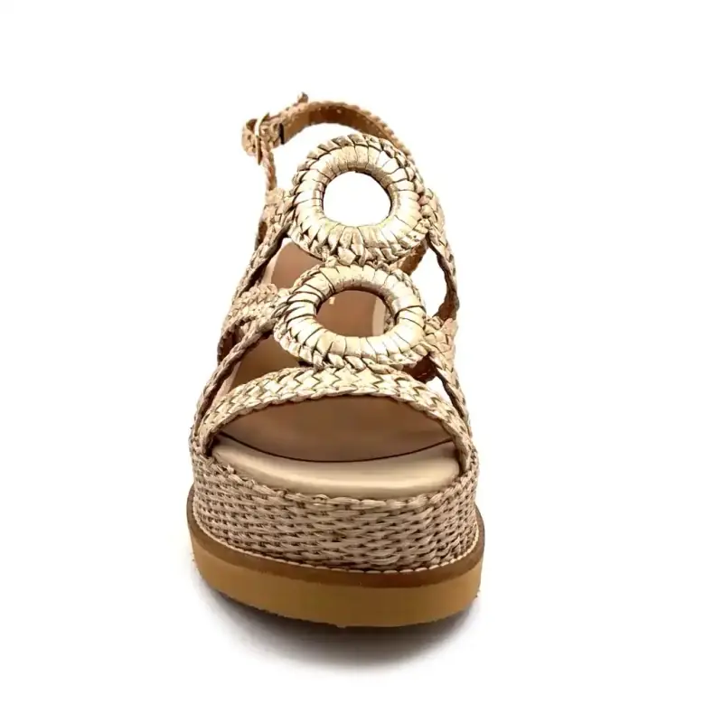 Ivoire 12270 Jil XLg Couro Dourado Ivoire Chaussures