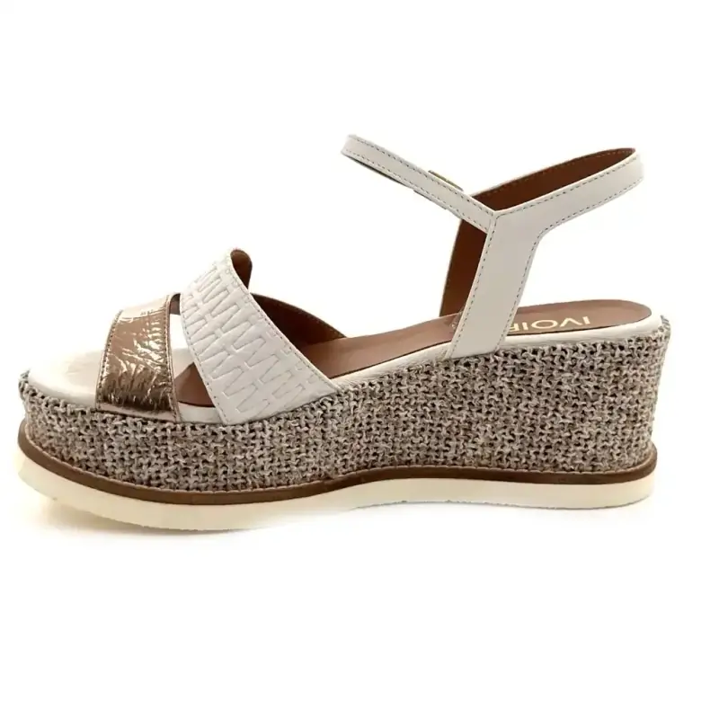 Ivoire 3033 Jil Xlg Läder Ecru & Guld Ivoire Chaussures