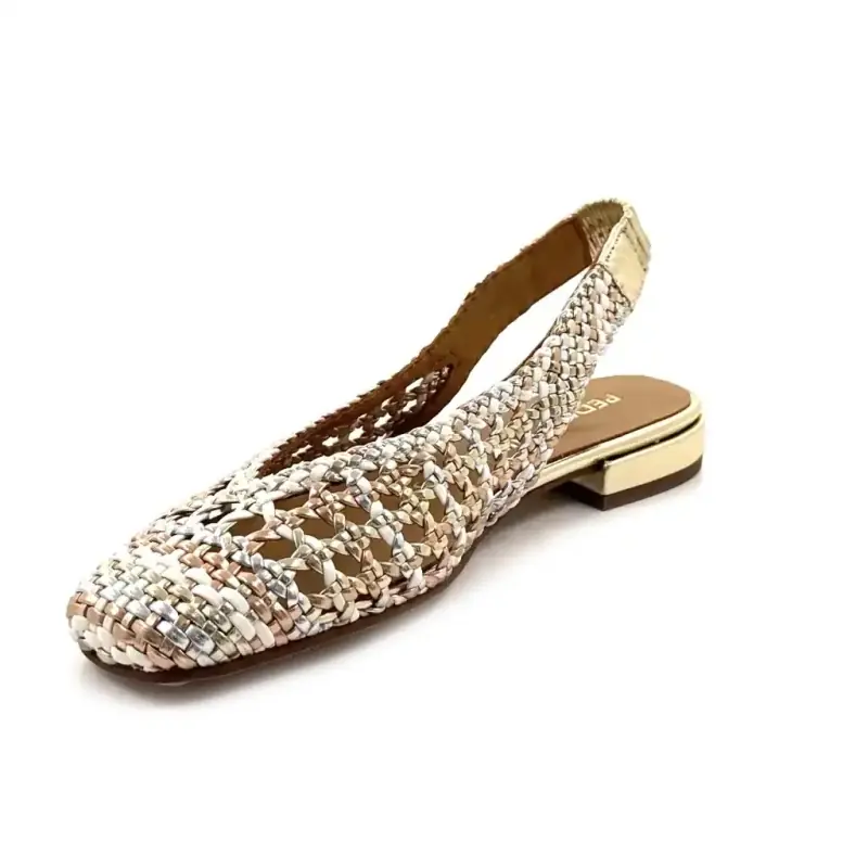 Pedro Miralles 18453 Cuir Blanc & Multi Métal Ivoire Chaussures