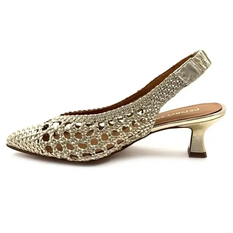 Pedro Miralles 18636 Oro Cuero Ivoire Chaussures