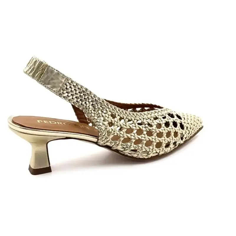 Pedro Miralles 18636 Pelle dorata Ivoire Chaussures