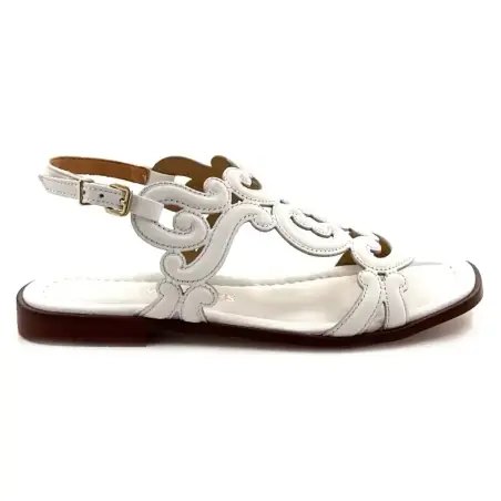 Sandali Pedro Miralles 18032 in pelle bianca 159,00&nbsp;€