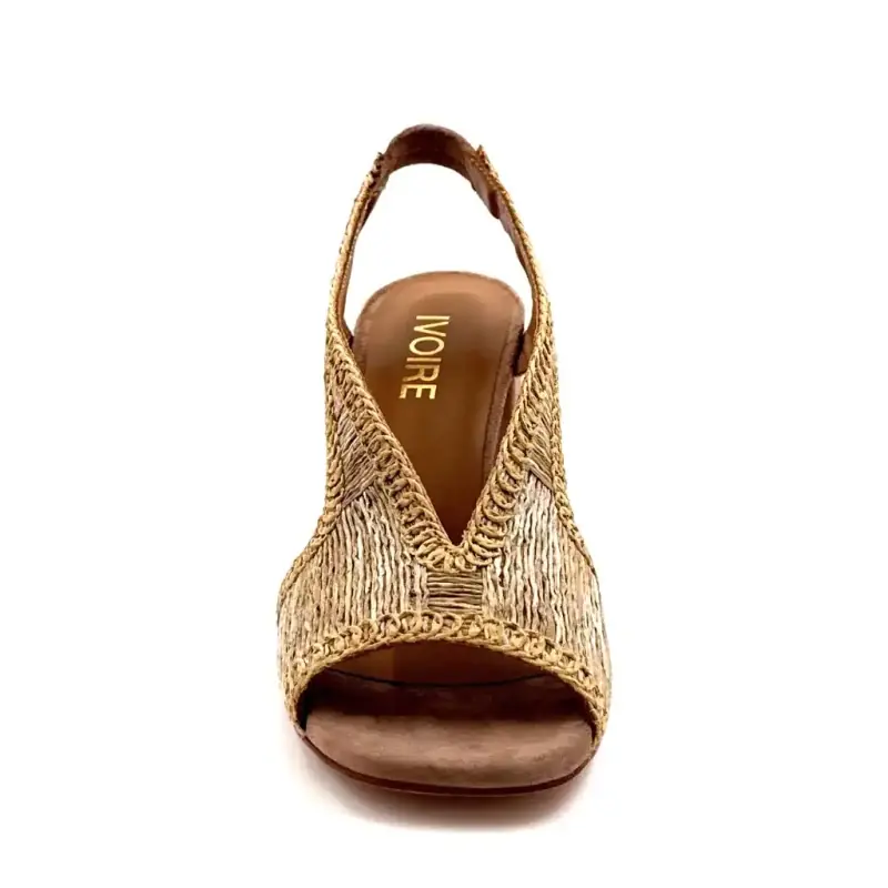 Ivoire 2269 Rubinröd mocka & Raffia Mocha Ivoire Chaussures