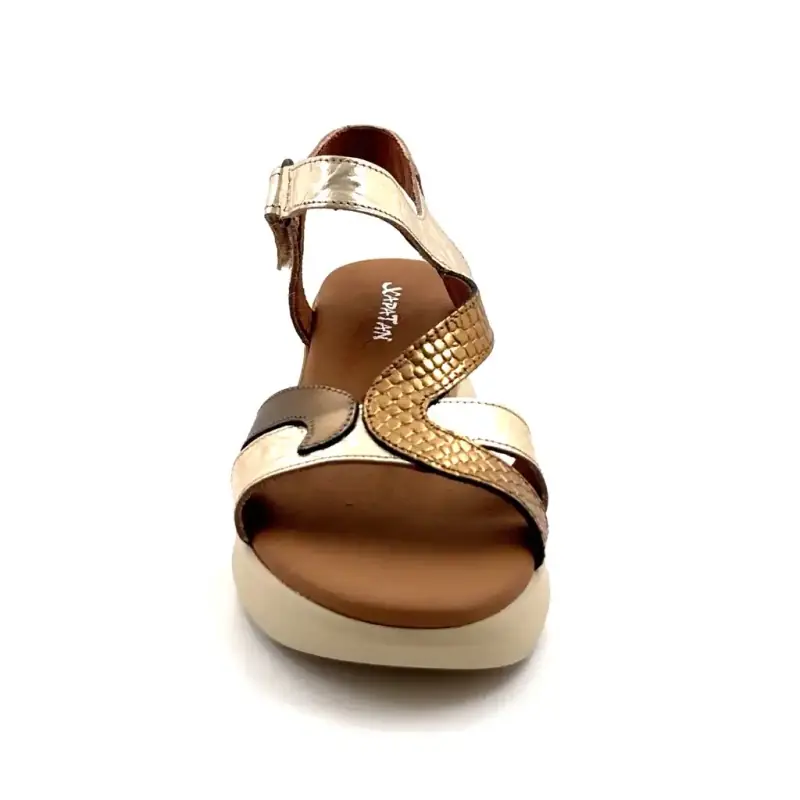 Cuero bronce Xapatan 2081 Ivoire Chaussures