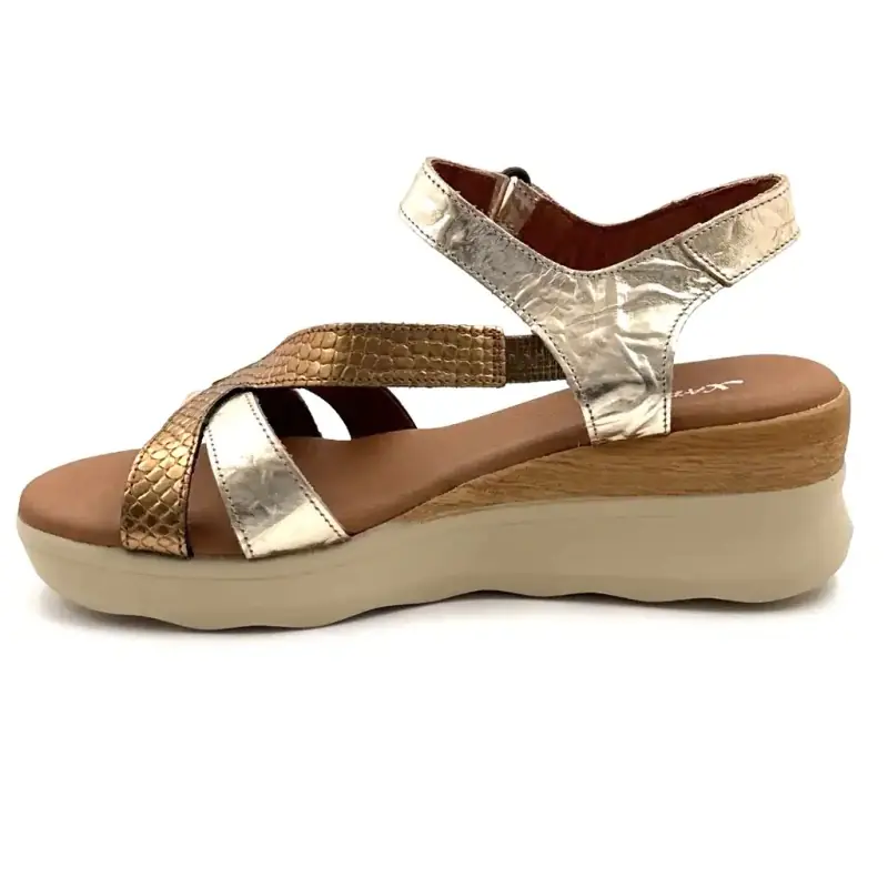 Xapatan 2081 Bronze Læder Ivoire Chaussures