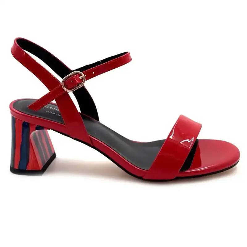 Metamorphosis Zalessia Røde Sandaler med Hæle i Laklæder 109,00&nbsp;€