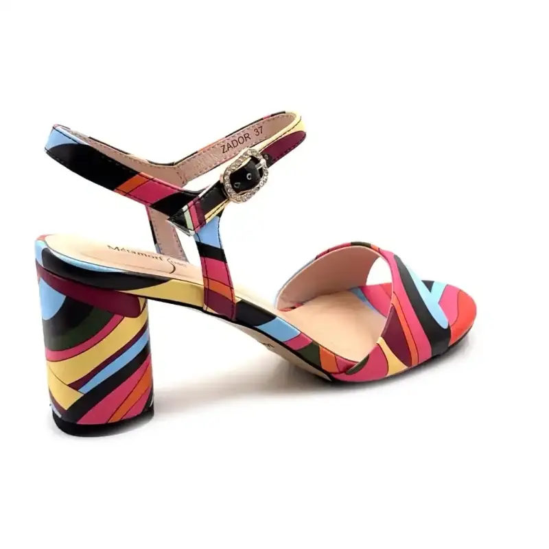 Zador többszínű bőr metamorfózis Ivoire Chaussures